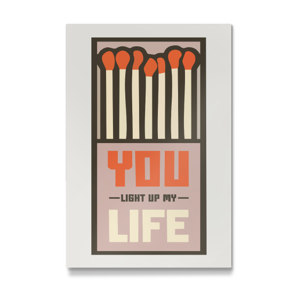 Galerie-Print "You light up my life matchbox" 30x20 cm artboxONE