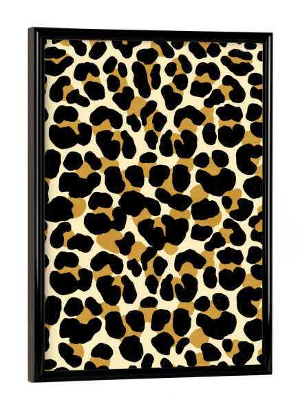 Poster mit schwarzem Rahmen "Leoparden-Muster, Safari-Spirit" artboxONE - Natur,Tiere,Reise / Afrika