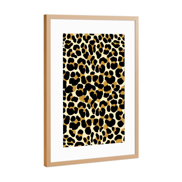 Poster mit Rahmen Kupfer "Leoparden-Muster, Safari-Spirit" artboxONE - Natur,Tiere,Reise / Afrika