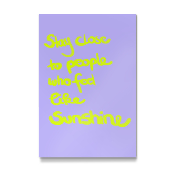 Galerie-Print "Who Feel like sunshine" 30x20 cm artboxONE