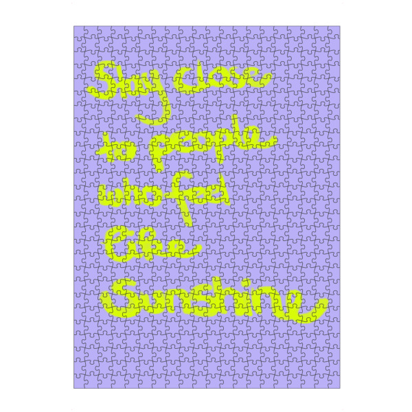 Puzzle Ravensburger "Who Feel like sunshine" artboxONE - Typografie