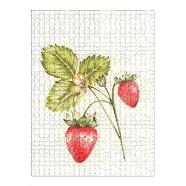Puzzle Ravensburger "Erdbeergarten" artboxONE - Natur,Floral - Strawberrys,Erdbeeren,Botanic,Nature,Garten - Bild strawberrys