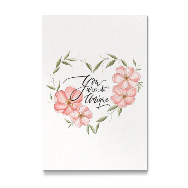 Galerie-Print "You Are So Unique. Romantic" 75x50 cm artboxONE