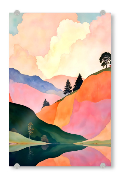 Acrylglasbild "Liebe in der Luft" artboxONE - Natur,Abstrakt