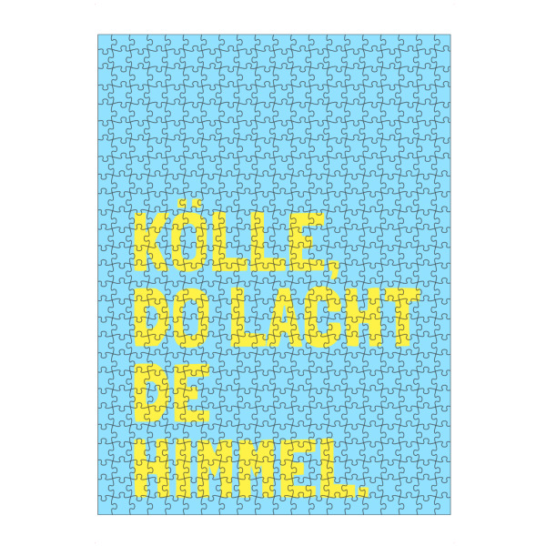 Puzzle Ravensburger "Kölle - do lacht de Himmel" artboxONE - Städte / Köln,Typografie