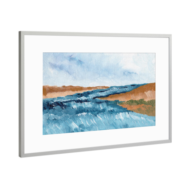 Poster mit Rahmen Silber "Coastal Dreams" artboxONE - Natur,Reise,Abstrakt