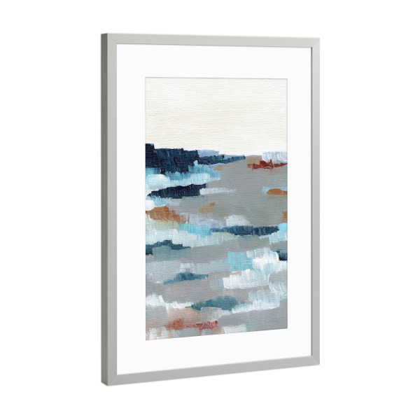 Poster mit Rahmen Silber "Earthy Abstract" artboxONE - Natur,Abstrakt