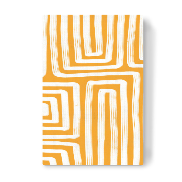 Leinwandbild "Line study yellow" artboxONE - Abstrakt,Geometrie