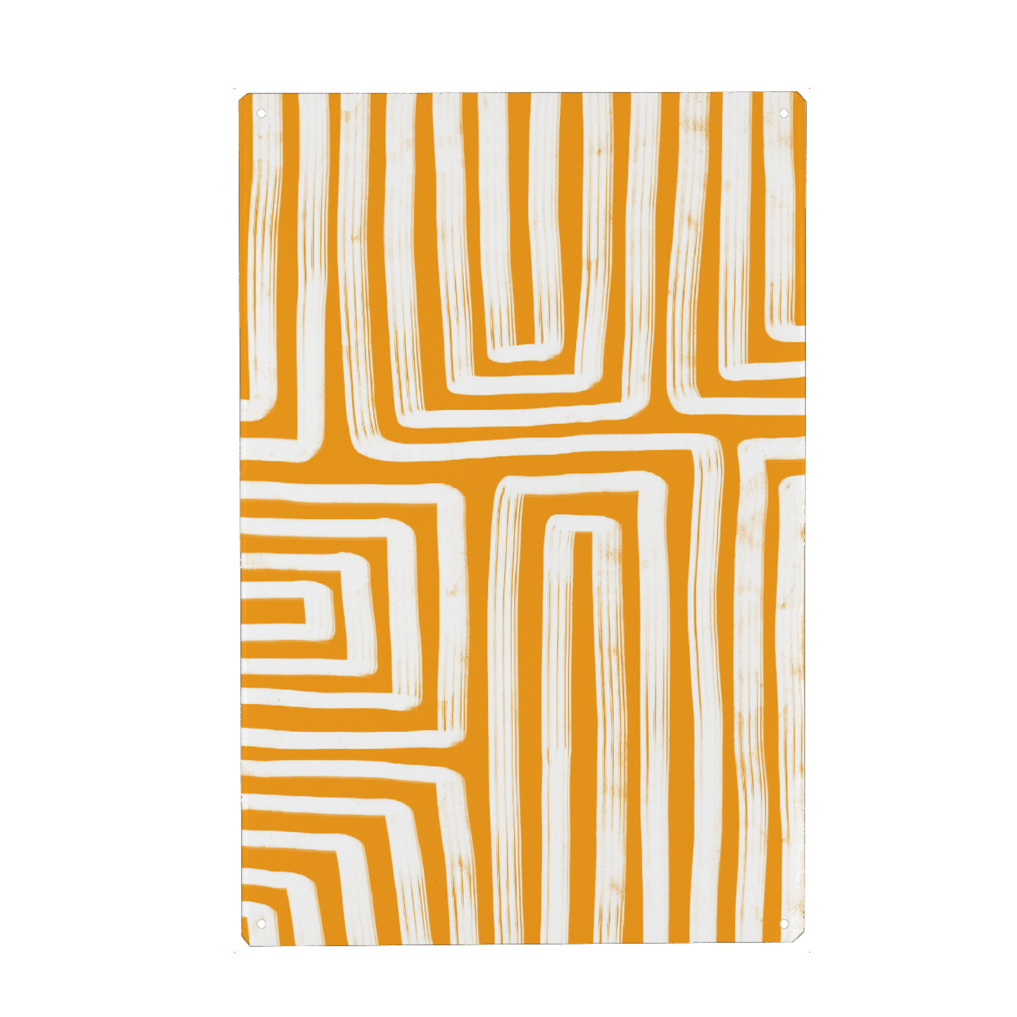 Metall Poster "Line study yellow" artboxONE - Abstrakt,Geometrie