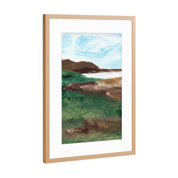 Poster mit Rahmen Kupfer "Earthen Bliss" artboxONE - Natur,Reise,Abstrakt