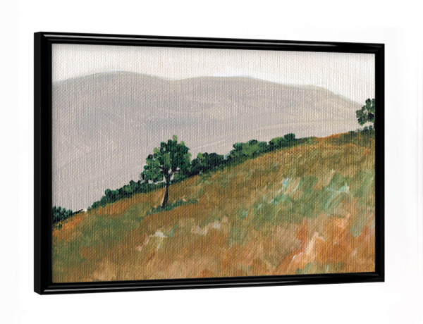 Poster mit schwarzem Rahmen "Hilly scape art" artboxONE - Natur,Reise,Abstrakt