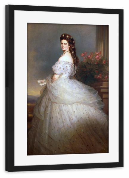 Poster mit Rahmen schwarz "Kaiserin Elisabeth" artboxONE - Menschen