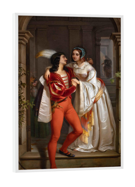 Poster mit weißem Rahmen "Romeo und Julia - Dusi Cosroe" artboxONE - Menschen,Architektur,Liebe