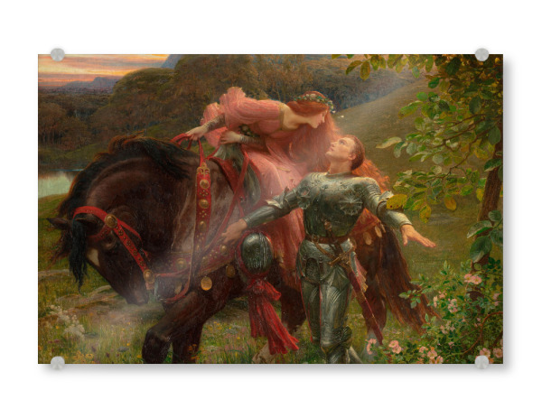 Acrylglasbild "La Belle Dame sans Merci - Dicksee" artboxONE - Natur,Tiere,Menschen,Liebe