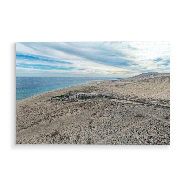 Holzbild "Playa de Sotavento - Fuerteventura" artboxONE - Natur,Reise,Reise / Strand und Meer