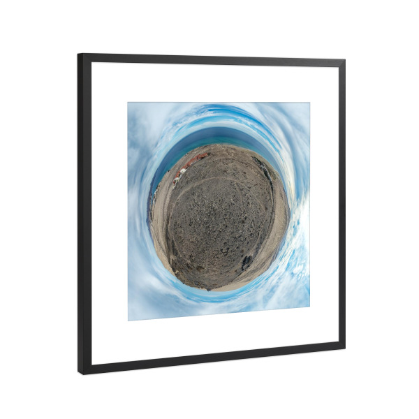 Poster mit Rahmen Schwarz (Metallic) "Mountain of Love - Fuerteventura" artboxONE - Natur,Reise,Reise / Strand und Meer,Reise / Länder