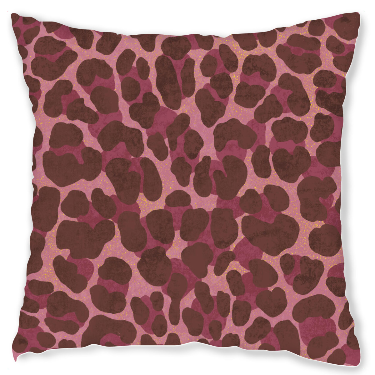 Design-Kissen "Leo-Muster. Espresso-Rosß Gold" artboxONE - Tiere,Abstrakt