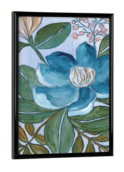 Poster mit schwarzem Rahmen "Blue Blossom beauty" artboxONE - Floral,Für Mama