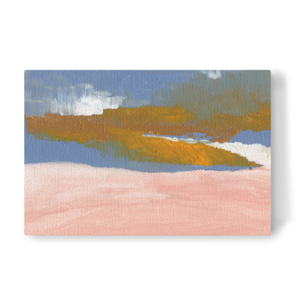 Leinwandbild "Blush pink, blue and brown" artboxONE - Abstrakt