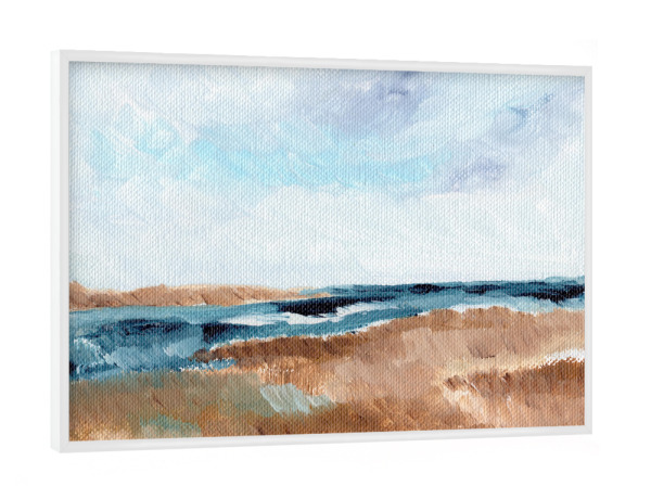 Poster mit weißem Rahmen "Coastal Landscape view" artboxONE - Natur,Reise,Abstrakt