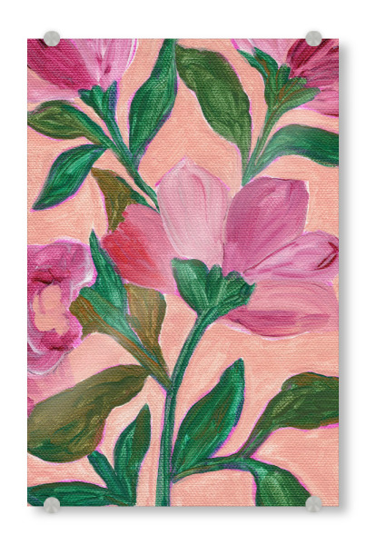 Acrylglasbild "Pink Blossom ll" artboxONE - Floral,Für Mama