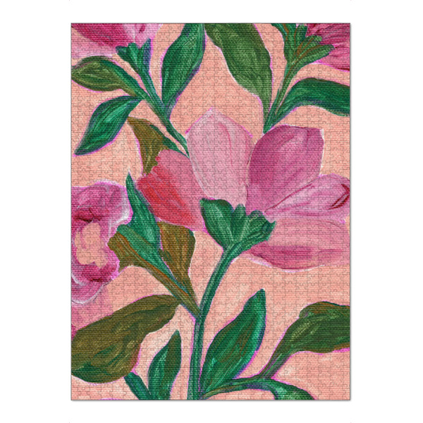 Puzzle Ravensburger "Pink Blossom ll" artboxONE - Floral,Für Mama
