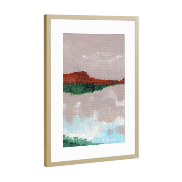 Poster mit Rahmen Gold "Standing Tall" artboxONE - Natur,Reise,Abstrakt