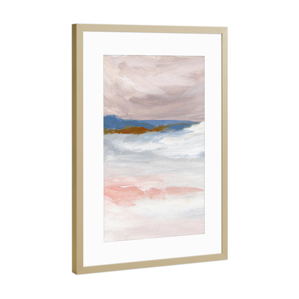Poster mit Rahmen Gold "Tenderness ll" artboxONE - Natur,Abstrakt
