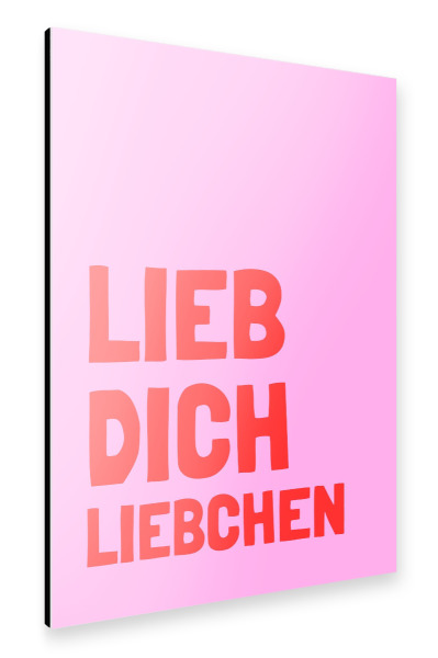 Alu-Dibond "Liebchen" 75x50 cm artboxONE