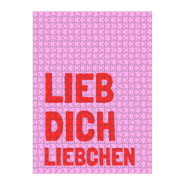 Puzzle Ravensburger "Liebchen" artboxONE - Typografie,Liebe