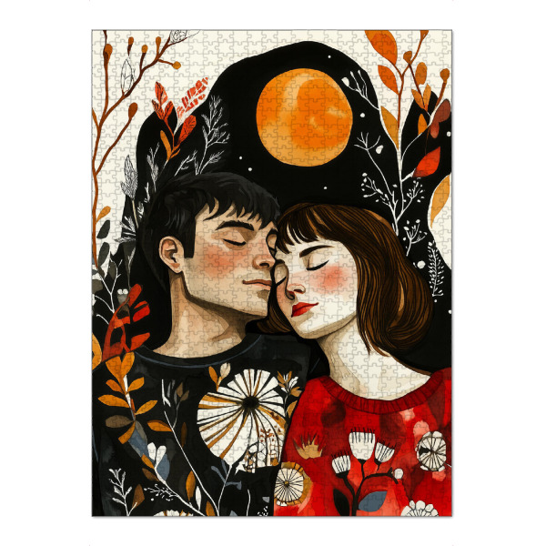 Puzzle Ravensburger "Liebe ist in der Luft a" artboxONE - Menschen,Liebe - Paar,Liebhaber,Mädchen,Junge,Mann,Frau,Liebe - Bild paar