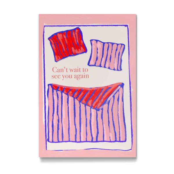 Galerie-Print "Can ́t wait to see you again" 30x20 cm artboxONE
