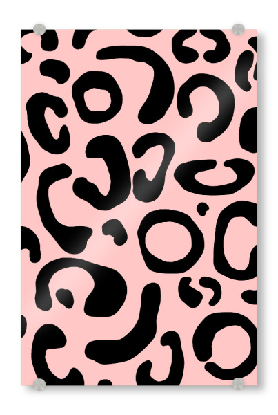 Acrylglasbild "Leopard Rosa" artboxONE - Tiere,Abstrakt,Für Mama