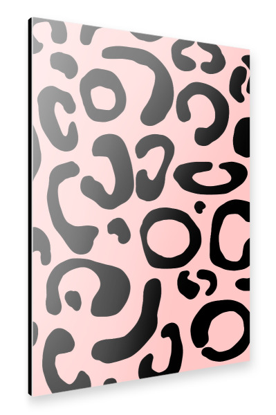 Alu-Dibond "Leopard Rosa" 75x50 cm artboxONE