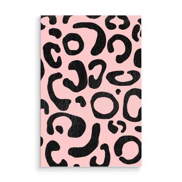 Holzbild "Leopard Rosa" artboxONE - Tiere,Abstrakt,Für Mama
