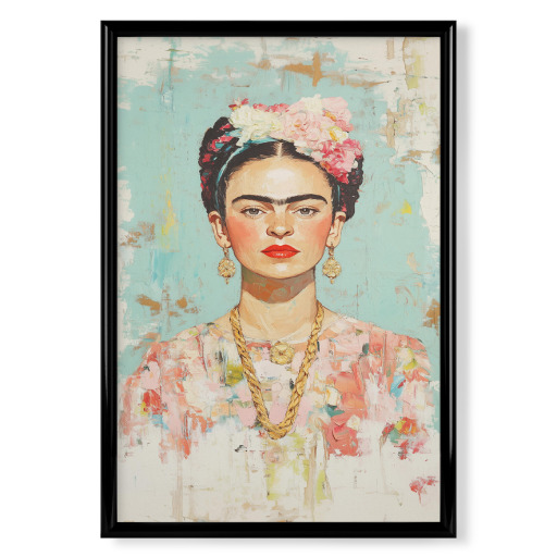 Frida Kahlo abstract pastel
