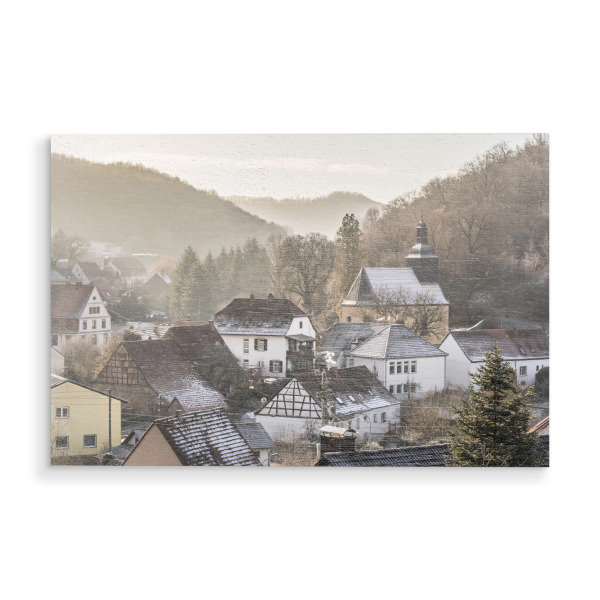 Holzbild "Niederkirchen" artboxONE - Städte,Reise - Westpfalz,Pfalz,Rheinland-pfalz,Nordpfälzer bergland