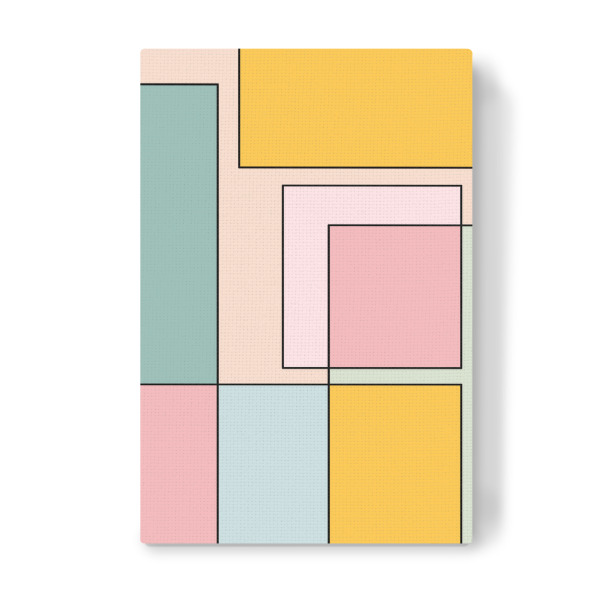 Leinwandbild "Brick Pastel Yellow" artboxONE - Abstrakt,Geometrie