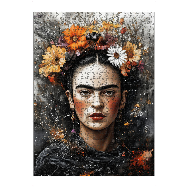 Puzzle Ravensburger "Frida Porträt j" artboxONE - Floral,Menschen - Frida,Frida kahlo,Porträt,Frau,Mädchen - Bild frida