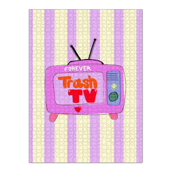 Puzzle Ravensburger "Forever Trash TV" artboxONE - Film - Trashtv,Trash,Tv,Realitytv,Reality,Tvformate,Stars,Love,Trend - Bild trashtv