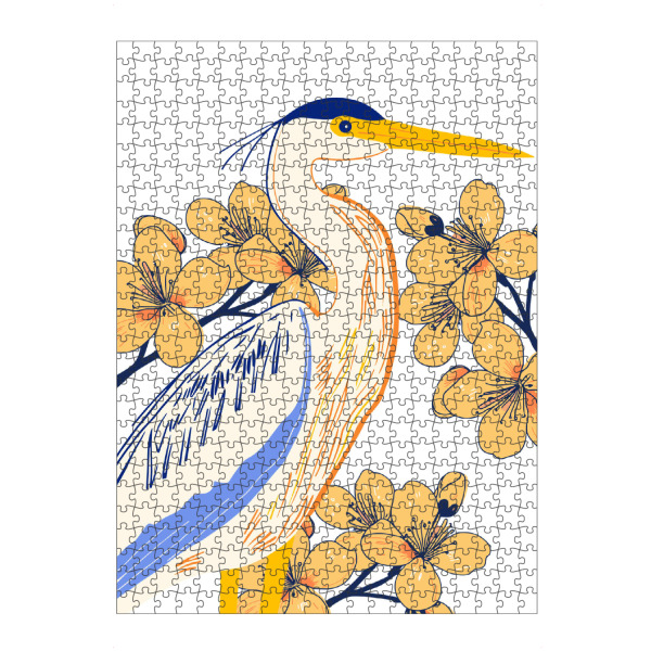 Puzzle Ravensburger "Stylized heron" artboxONE - Natur,Floral,Abstrakt