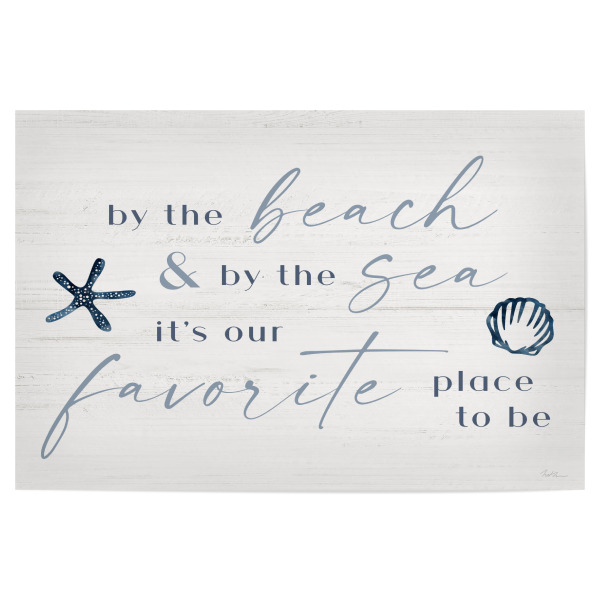 Poster "Durch die See Typografie" artboxONE - Typografie,Reise / Strand und Meer - Strand,Meer,Reise,Typo,Typografie