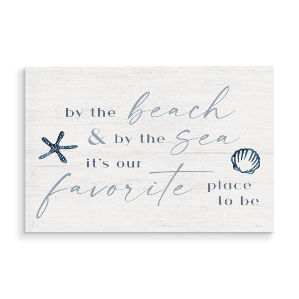 Holzbild "Durch die See Typografie" artboxONE - Typografie,Reise / Strand und Meer - Strand,Meer,Reise,Typo,Typografie