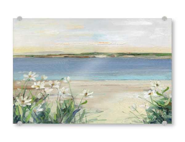 Acrylglasbild "Ruhige Bucht" artboxONE - Natur,Floral - Wasser,Bucht,Blumen
