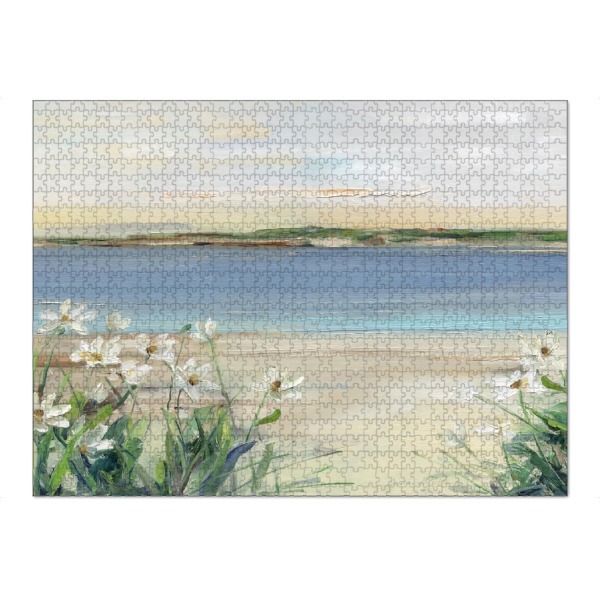 Puzzle Ravensburger "Ruhige Bucht" artboxONE - Natur,Floral - Wasser,Bucht,Blumen - Bild wasser