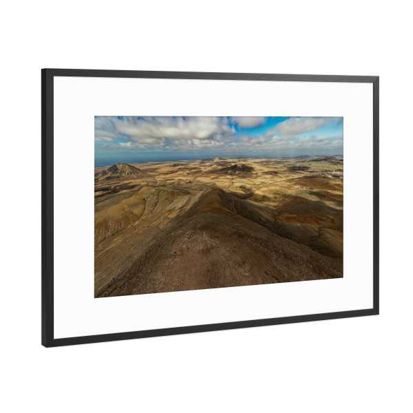 Poster mit Rahmen Schwarz (Metallic) "Fuerteventura -Tababaire to Westen" artboxONE - Natur,Reise,Reise / Strand und Meer,Reise / Länder