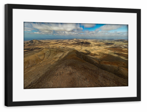 Poster mit Rahmen schwarz "Fuerteventura -Tababaire to Westen" artboxONE - Natur,Reise,Reise / Strand und Meer,Reise / Länder