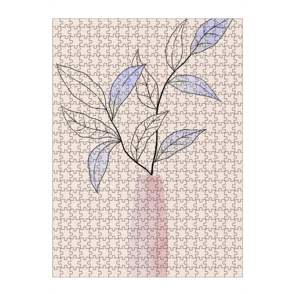 Puzzle Ravensburger "Line Art Zweig in Vase" artboxONE - Floral