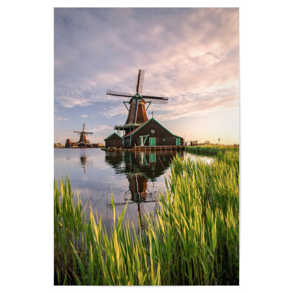 Poster 30x20 cm "Sonnenaufgang in Holland" artboxONE - Natur,Reise