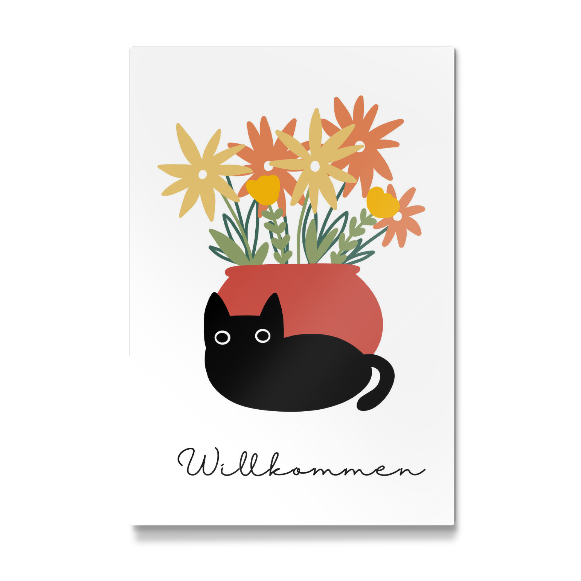 Galerie-Print "Katze - Willkommen" 30x20 cm artboxONE